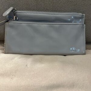 Dior Glossy Silver Pouch